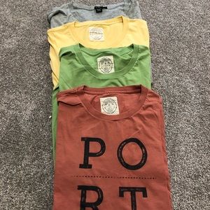 J Crew T shirts- ALL TOGETHER 4 SHIRTS- LARGE